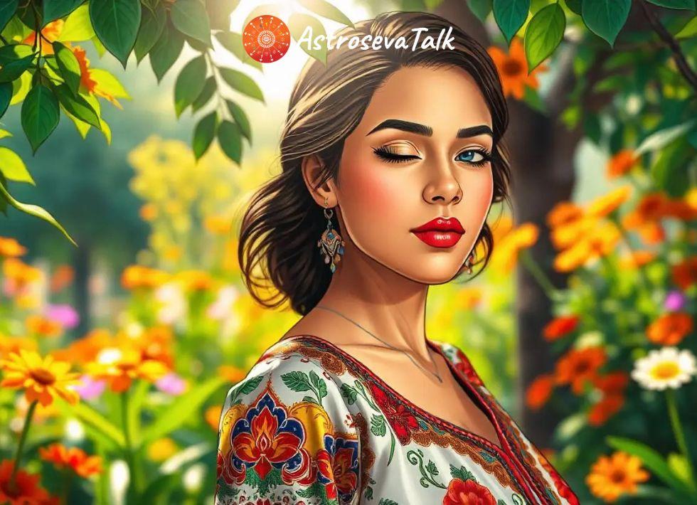 left eye blinking for female astrology